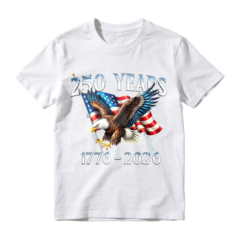 American Eagle And Flag 250 Years 1776 2026 Unisex Classic T-shirt