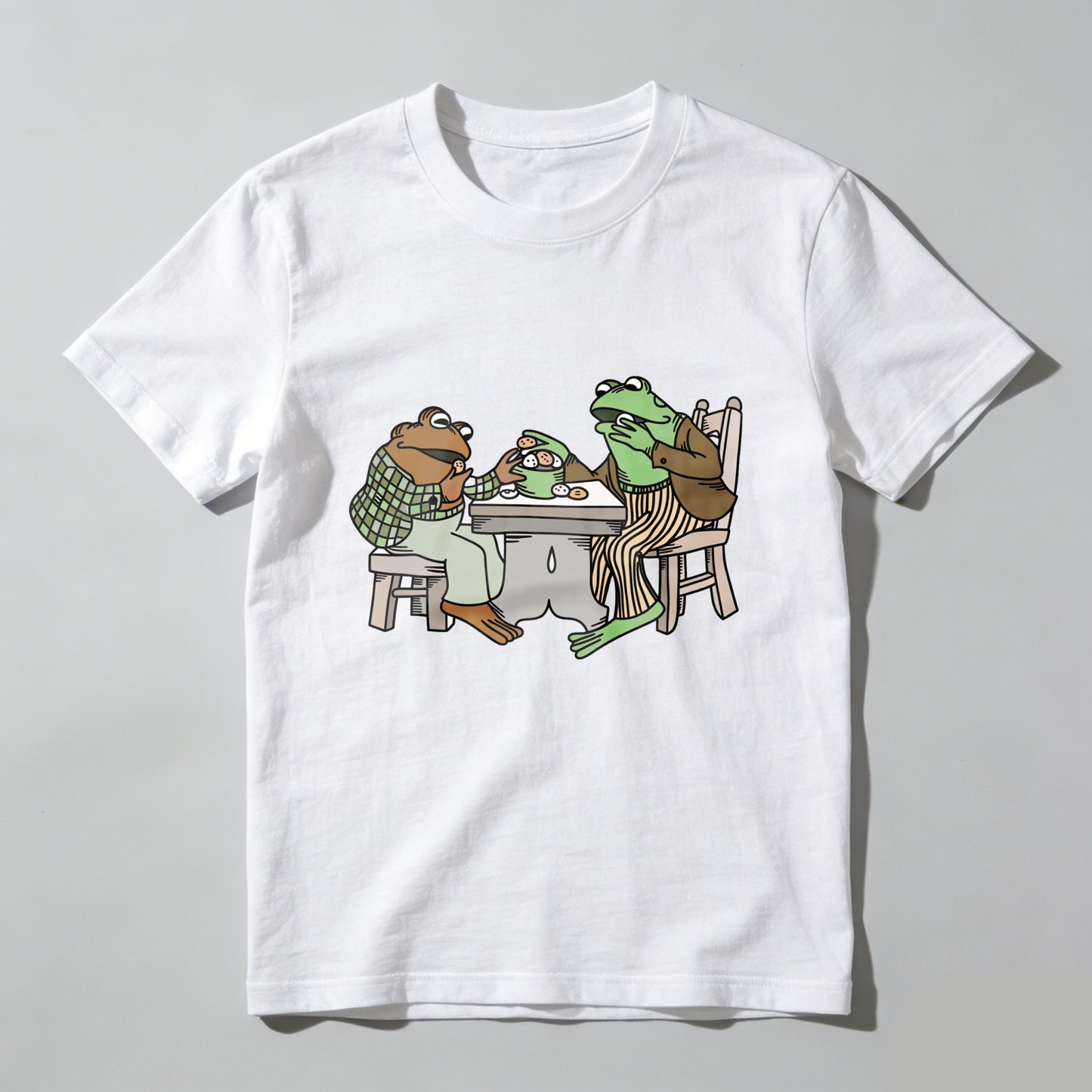 Wardrobecart Frogs Sitting At Table Eating Pizza Unisex Classic T-shirt