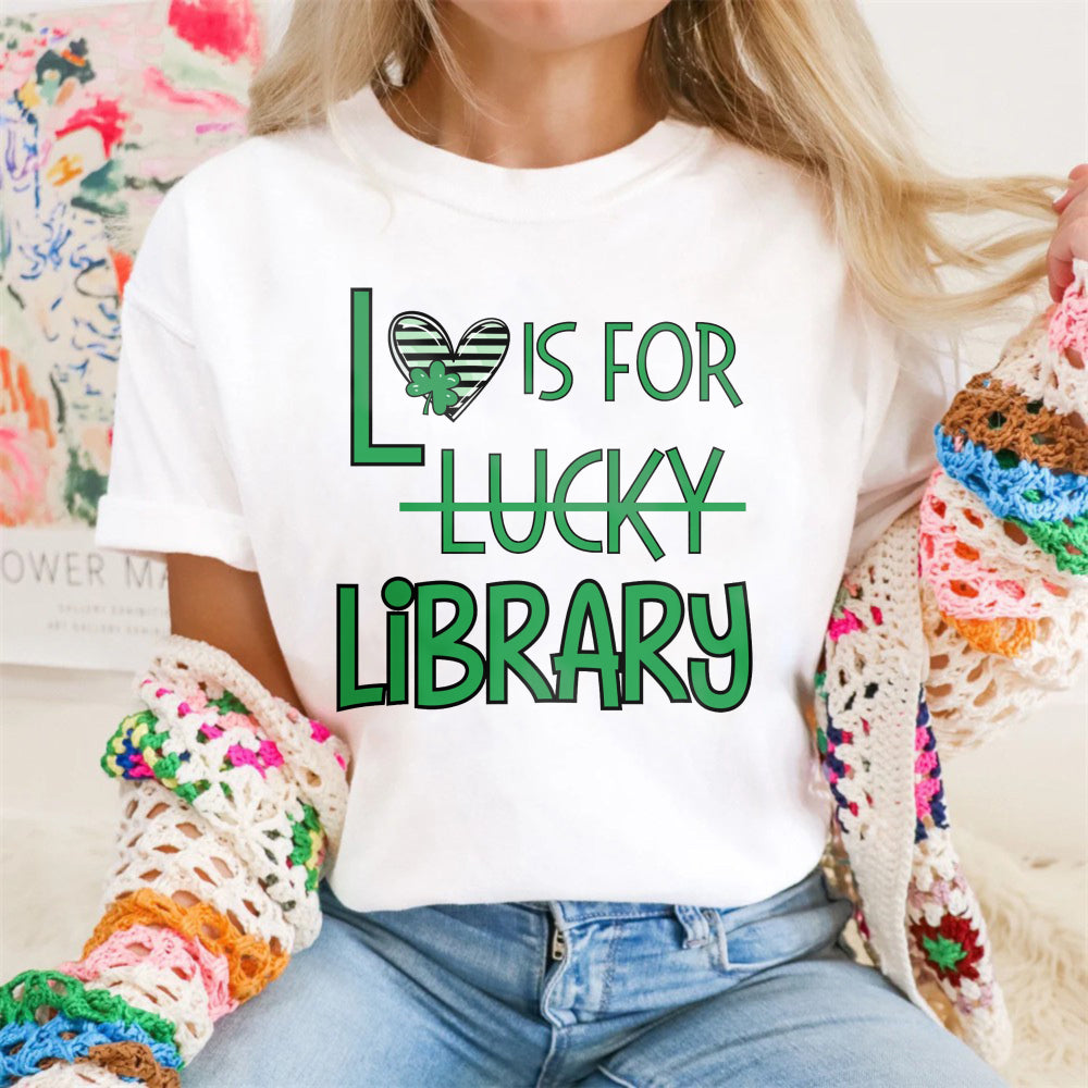 Wardrobecart L Is For Lucky Library Unisex Classic T-shirt