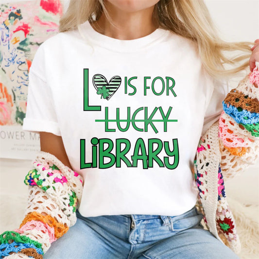 Wardrobecart L Is For Lucky Library Unisex Classic T-shirt
