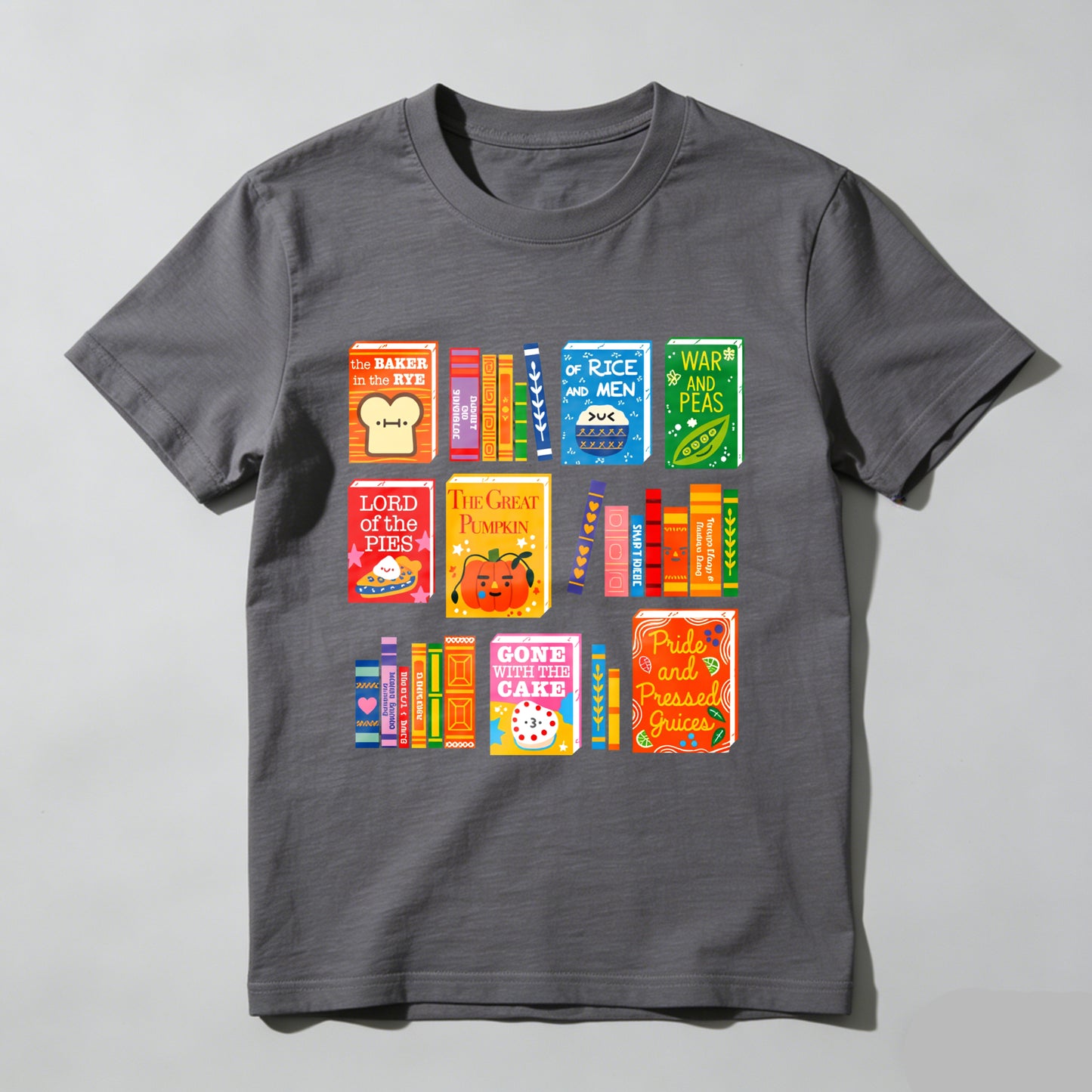 Wardrobecart Book Spine Designs With Playful Titles Unisex Classic T-shirt