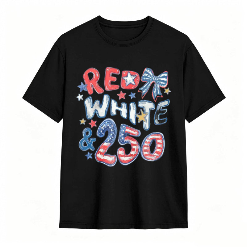 Red White and 250 Comfort Colors 4th of July T-shirt