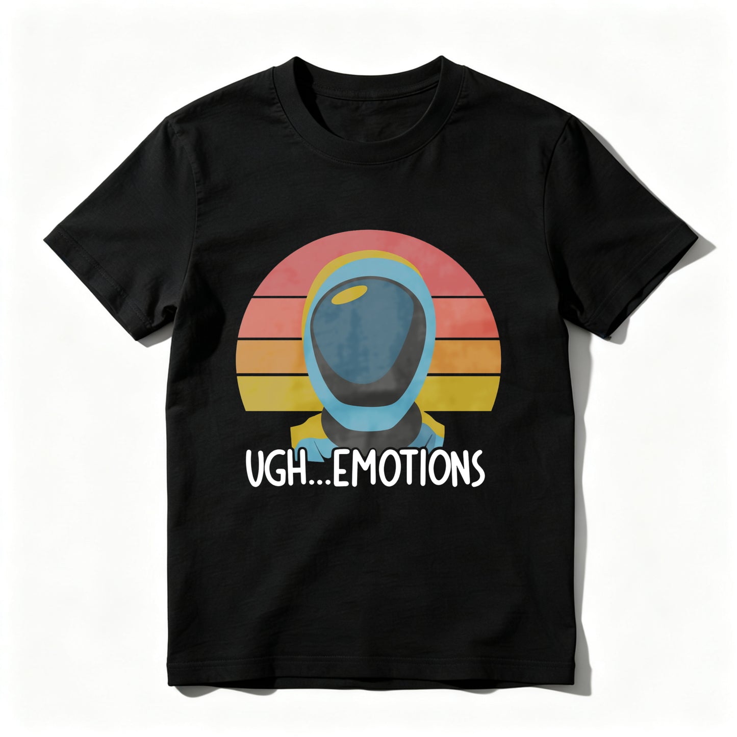 Wardrobecart Astronaut Helmet Sunset Ugh Emotions Unisex Classic T-shirt