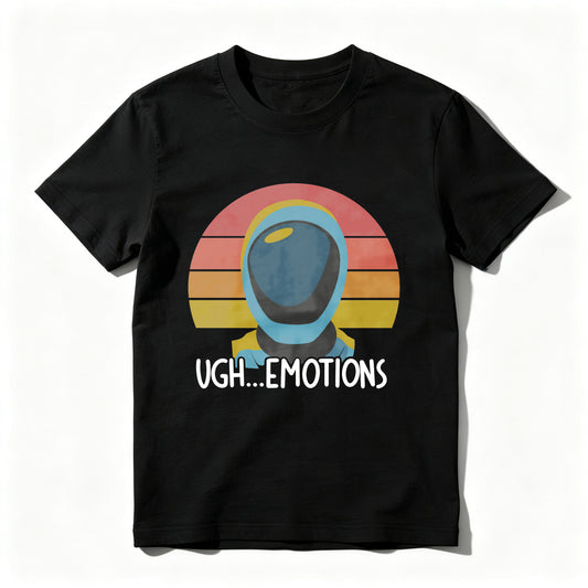 Wardrobecart Astronaut Helmet Sunset Ugh Emotions Unisex Classic T-shirt
