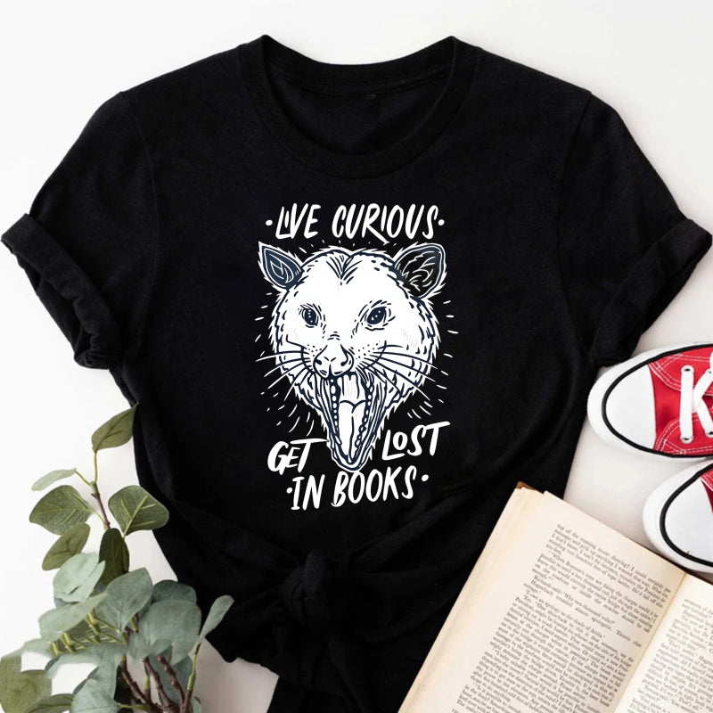 Wardrobecart Live Curious Get Lost In Books Unisex Classic T-shirt