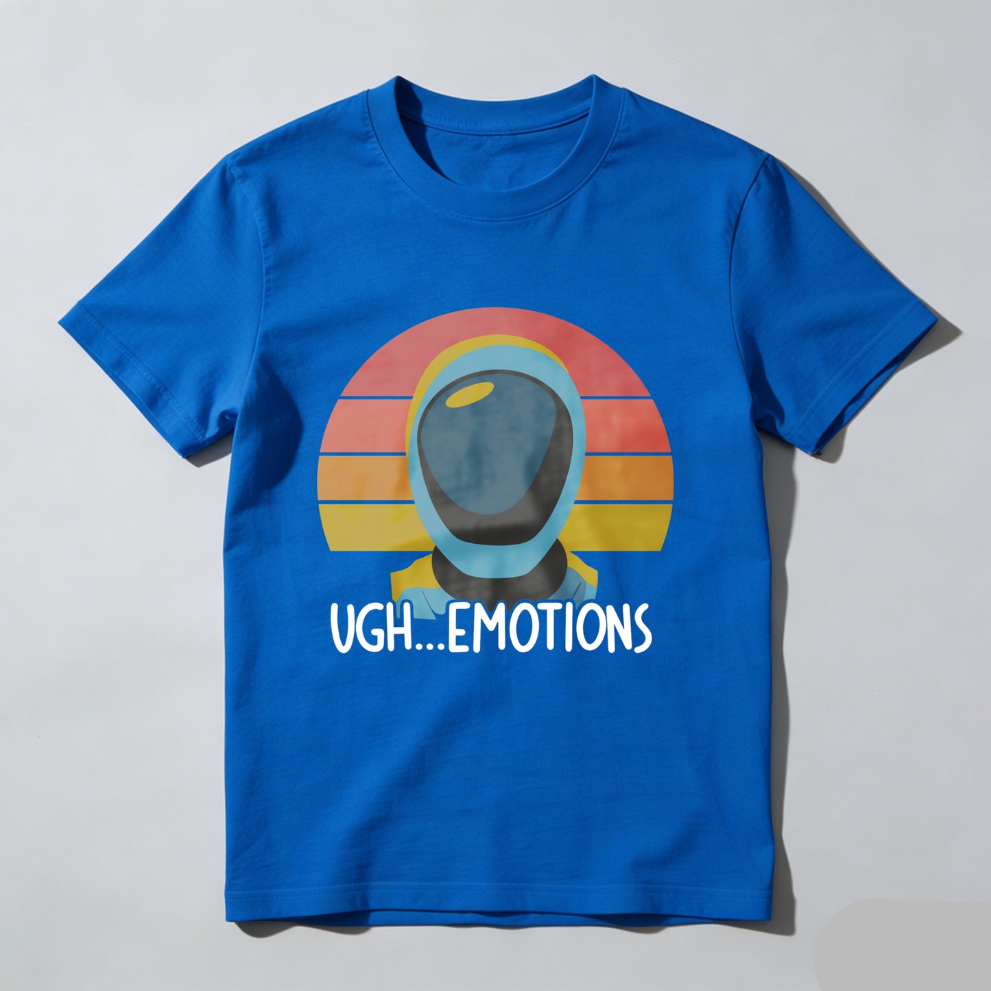 Wardrobecart Astronaut Helmet Sunset Ugh Emotions Unisex Classic T-shirt