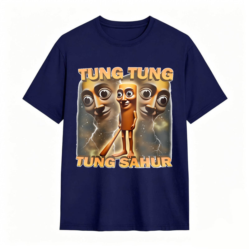 100% Cotton Tung Tung Tung Sahur Graphic Tee
