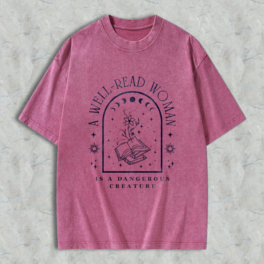 Wardrobecart Mystic Symbol And Rune Design Unisex Washed T-shirt
