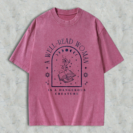 Wardrobecart Mystic Symbol And Rune Design Unisex Washed T-shirt