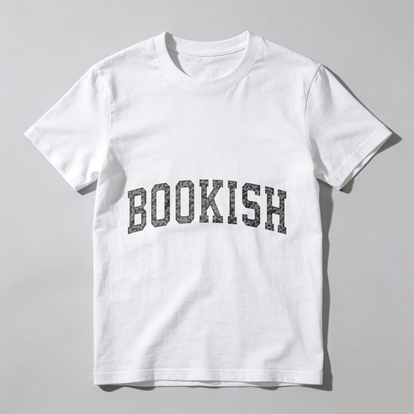 Wardrobecart Bookish White Text On Black Shirt Unisex Classic T-shirt