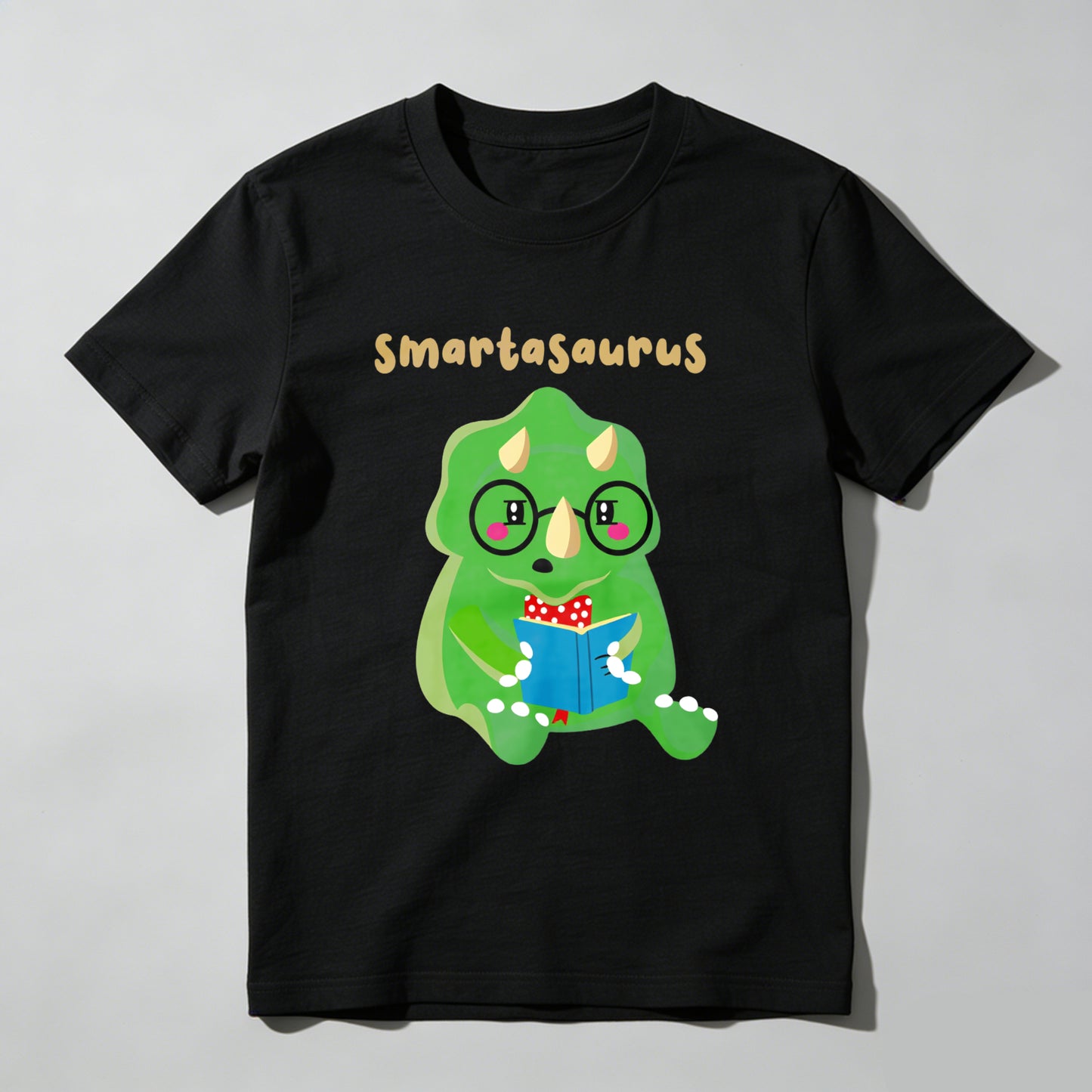Wardrobecart Smartasaurus Dinosaur Reading Book With Glasses Unisex Classic T-shirt