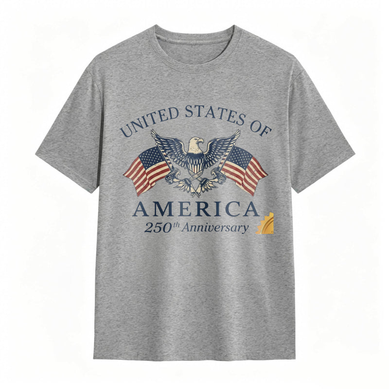United States Of America 250th Anniversary Eagle And Flag Design T-shirt