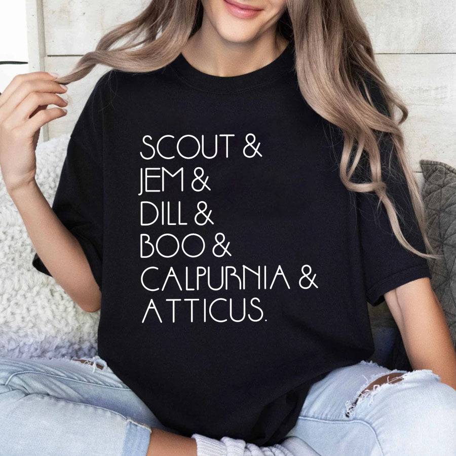 Wardrobecart Scout Jem Dill Boo Calpurnia Atticus Unisex Classic T-shirt
