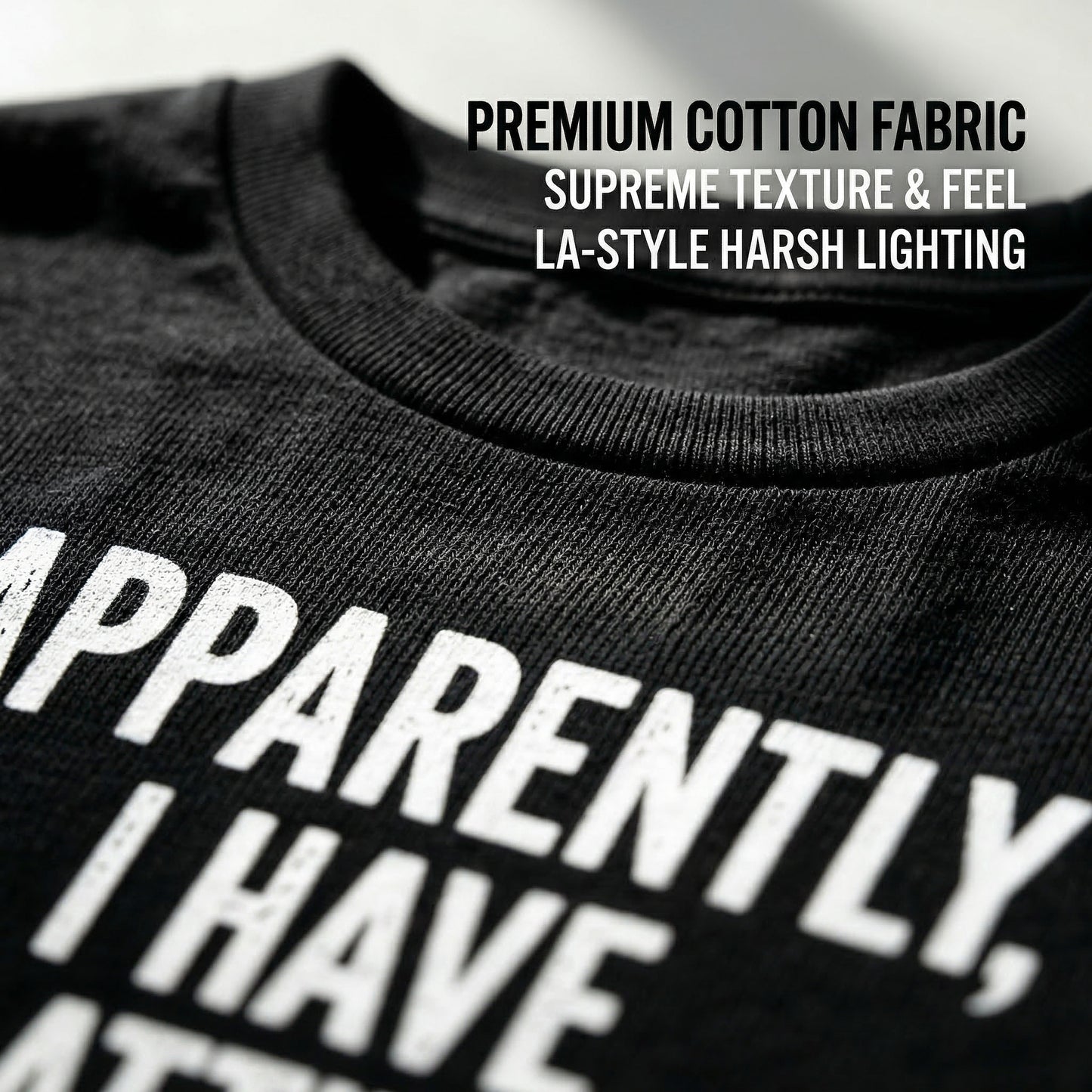 Apparently I Have An Attitude Who Fucking Knew Pure Cotton Short Sleeve T Shirt