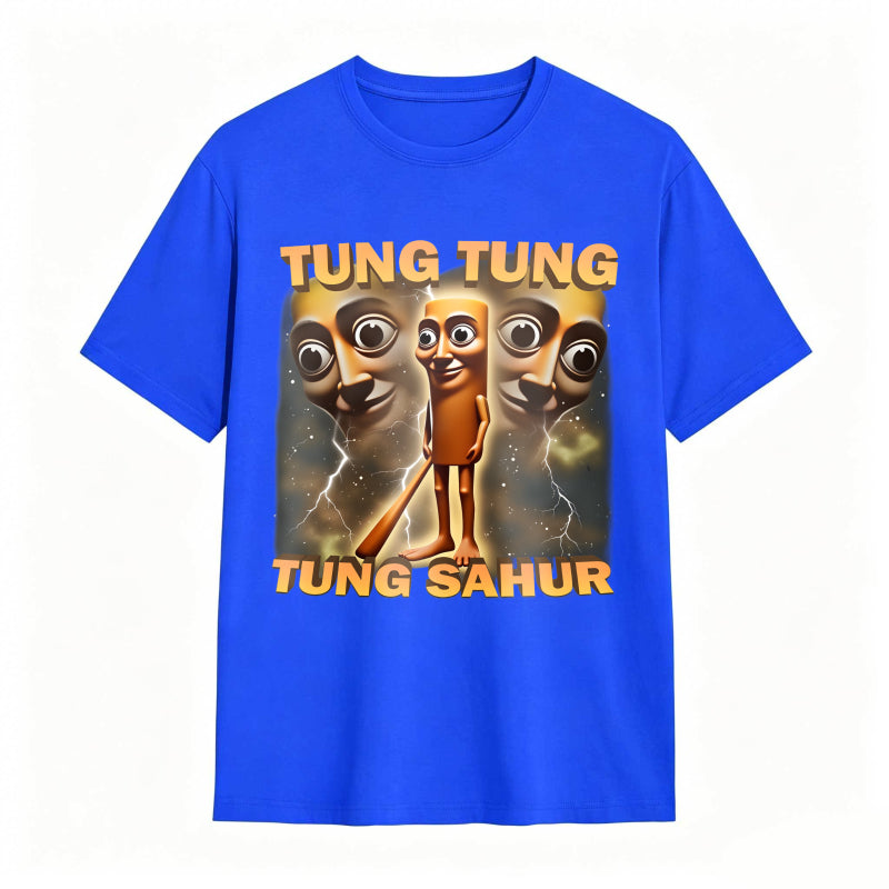 100% Cotton Tung Tung Tung Sahur Graphic Tee