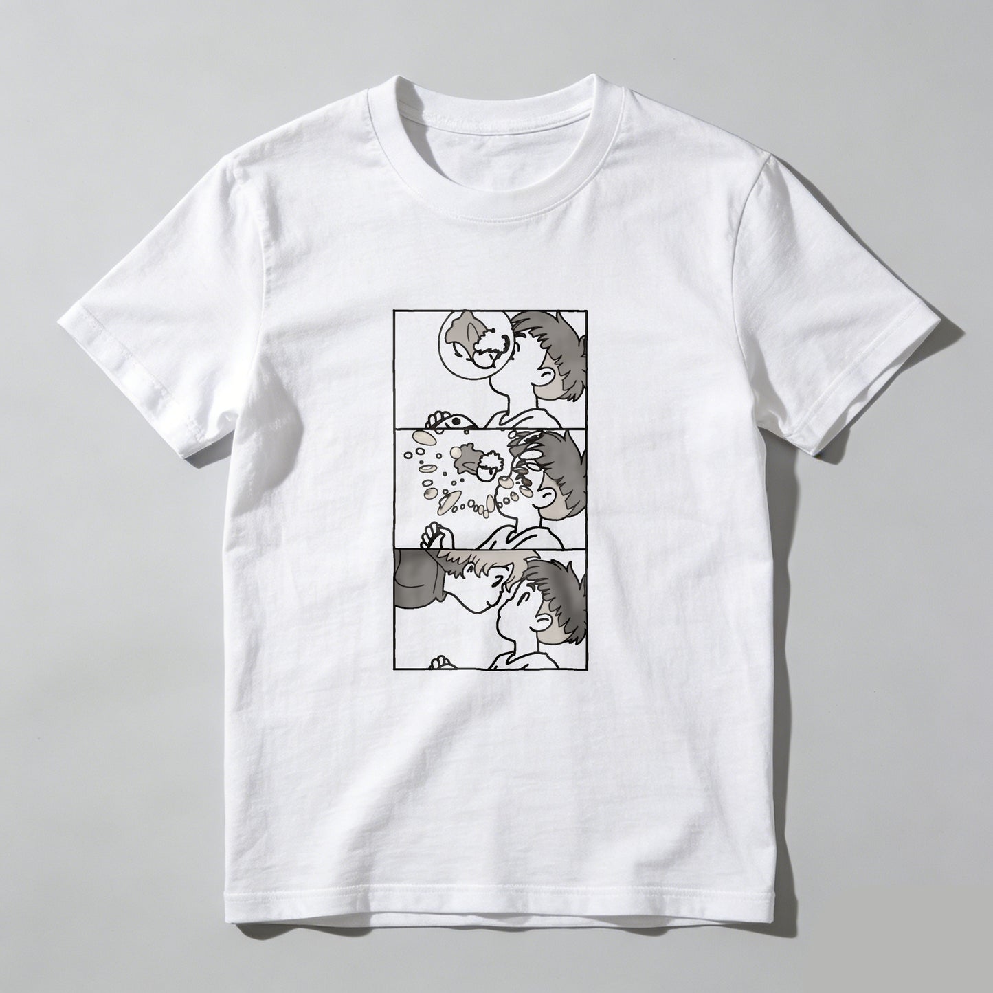 Abstract Artwork With Three Panels tshirt 100% cotton