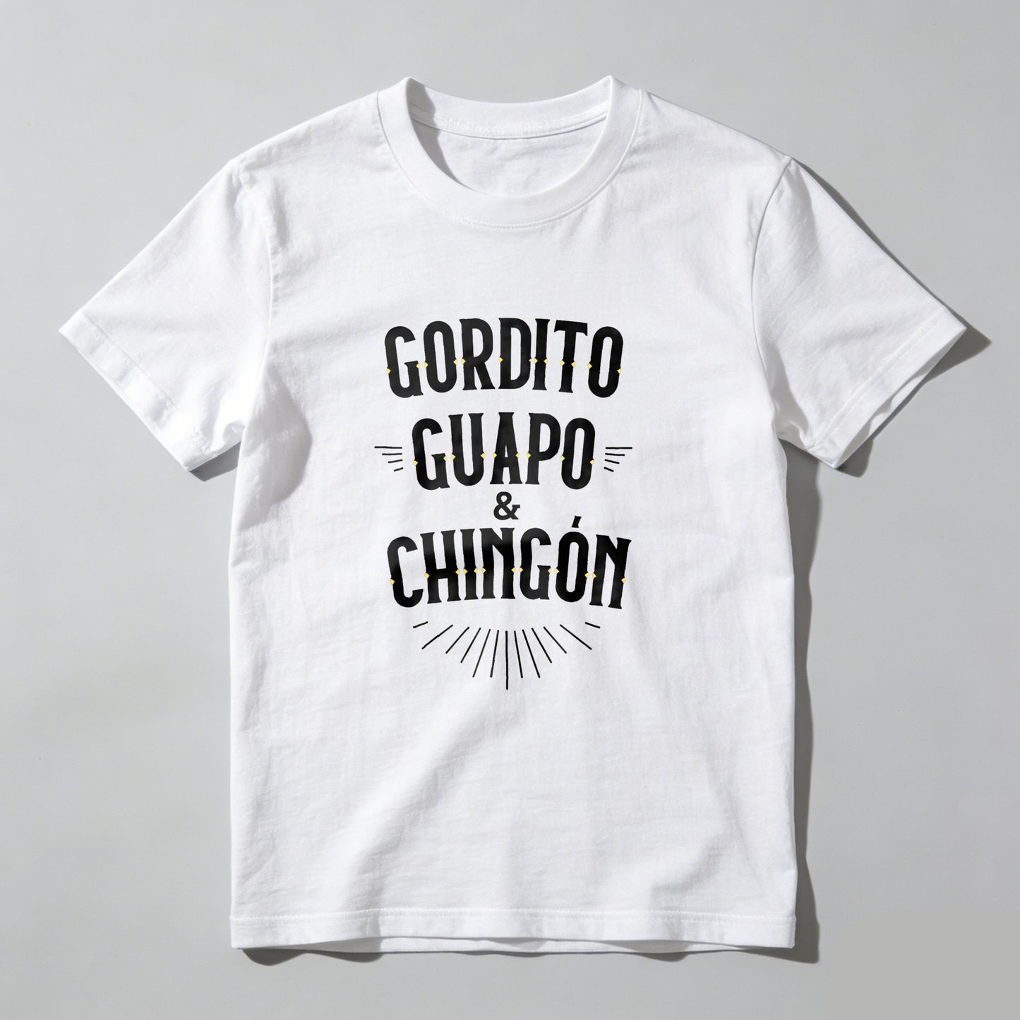 Chubby, Handsome, and Badass tshirt 100% cotton