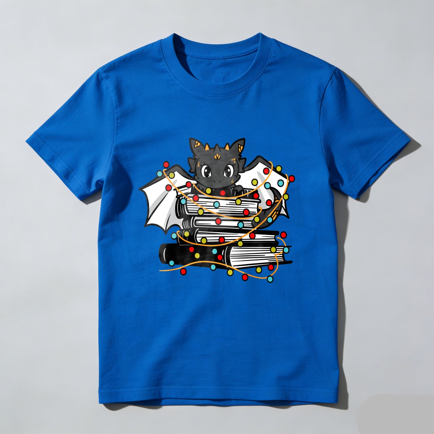 Wardrobecart Bat With Books And Lights Unisex Classic T-shirt