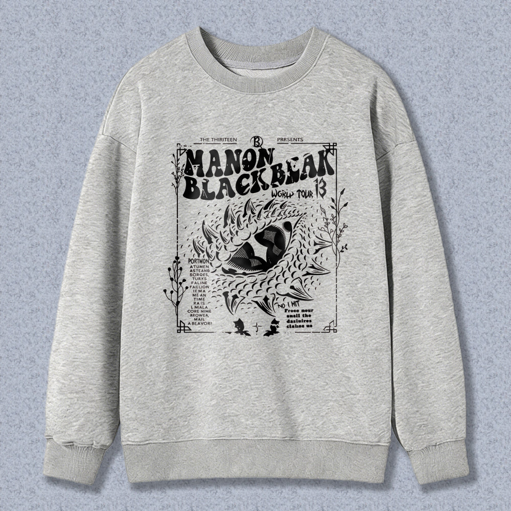 Wardrobecart Manon Blackbeak World Tour 3 Poster Design Unisex Classic Sweatshirt