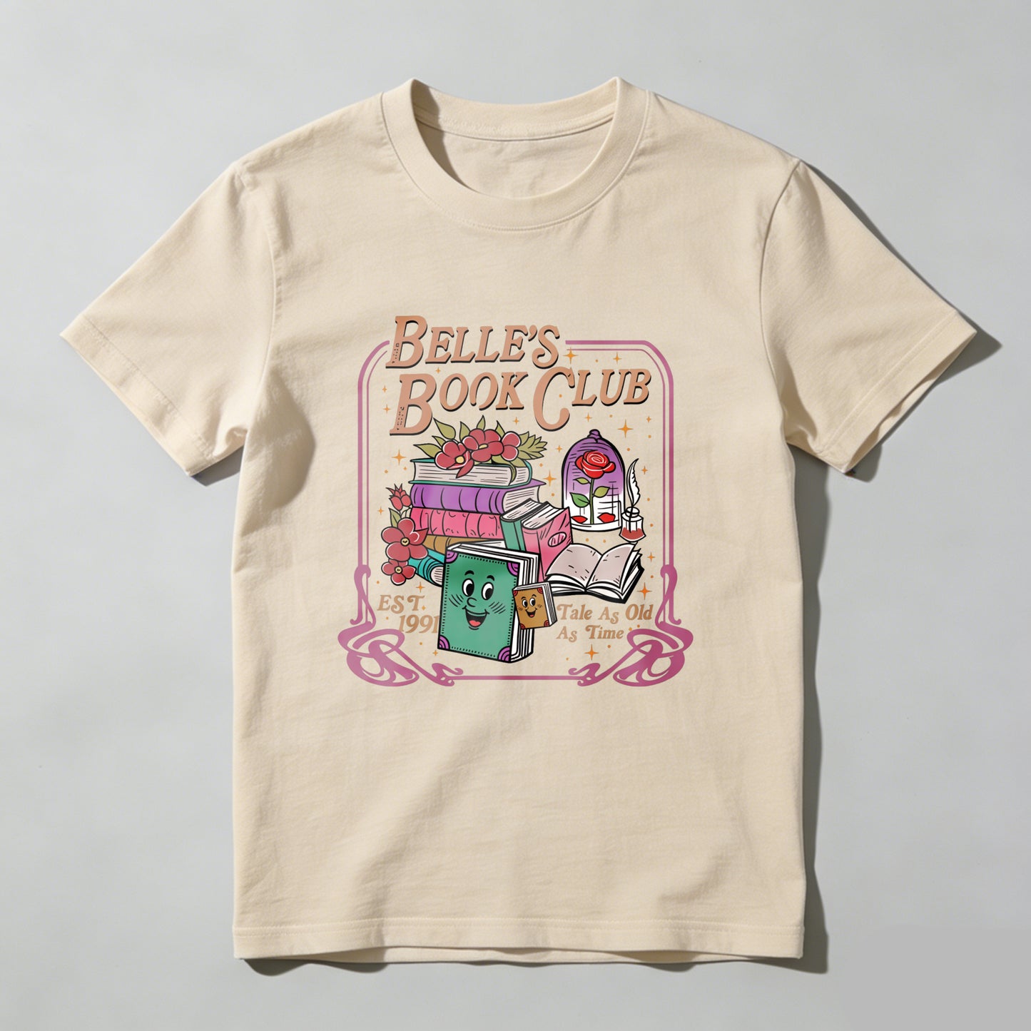 Wardrobecart Belle's Book Club Est 1991 Take As Much As Time Unisex Classic T-shirt