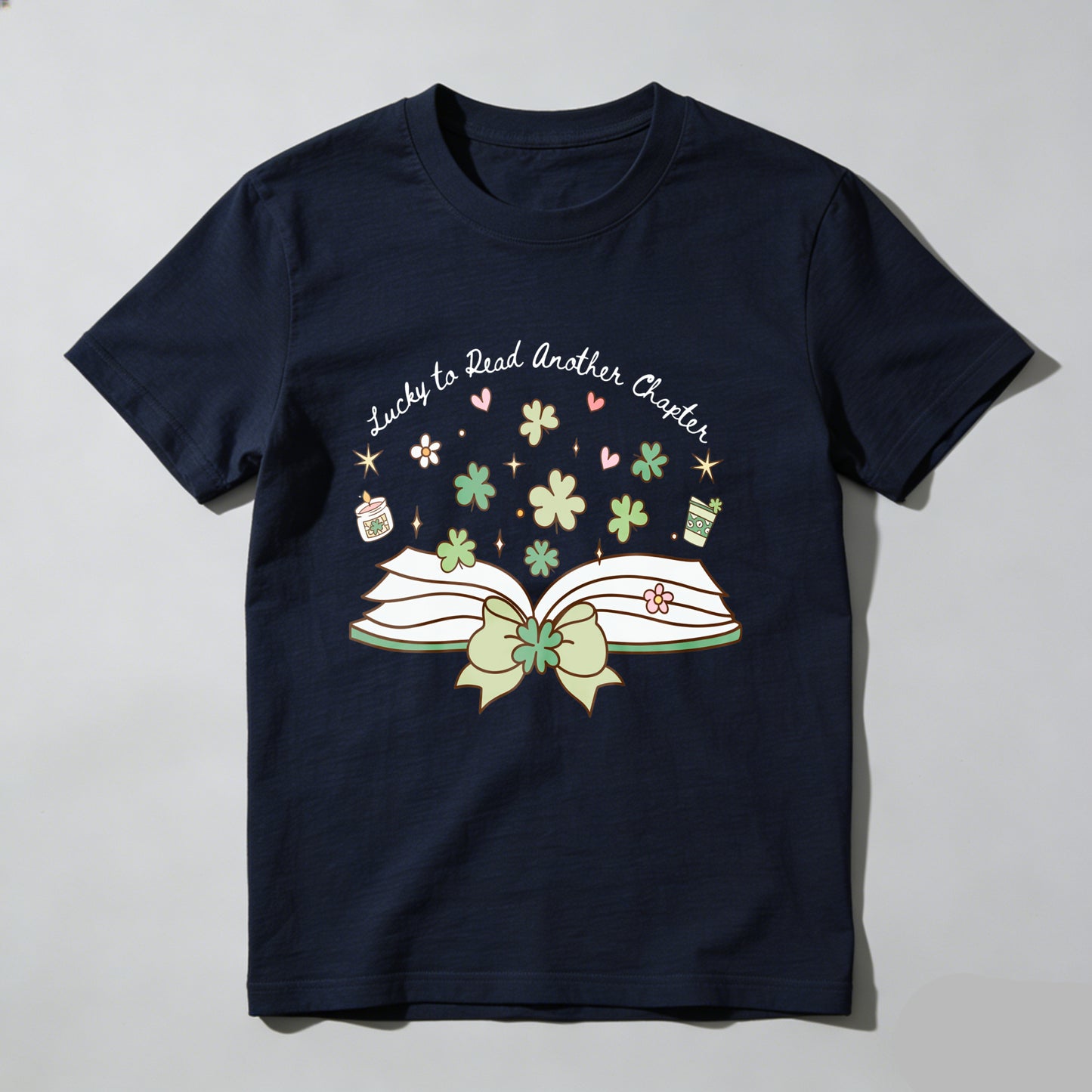 WardrobecartOpen Book With Flowers And Stars Unisex Classic T-shirt