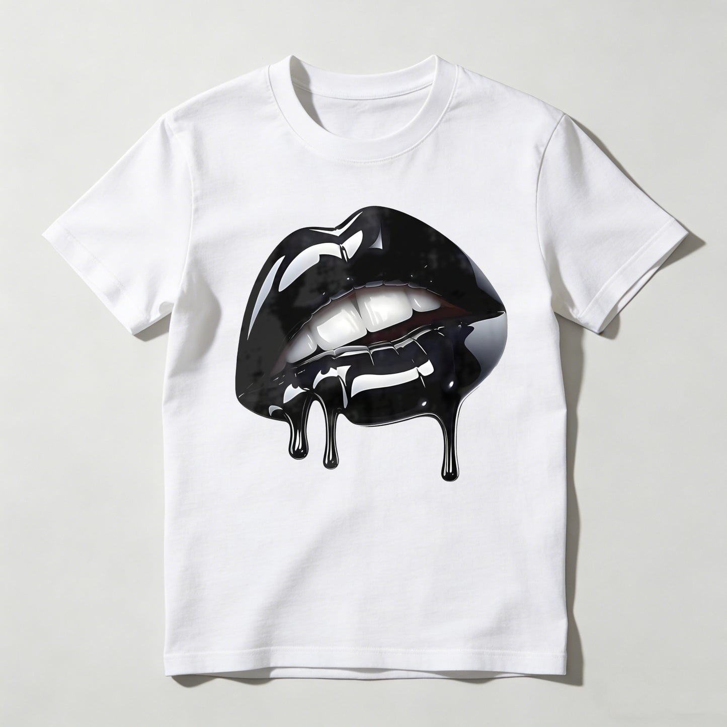 Glossy Lips With Dripping Effect T-shirt