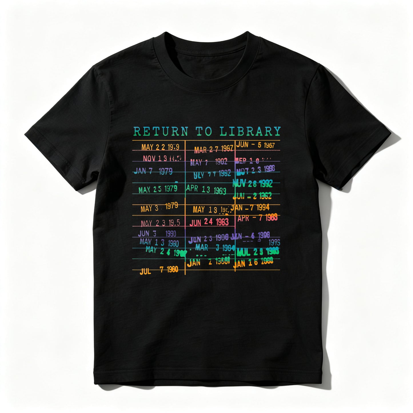 Wardrobecart Return To Library Date List Unisex Classic T-shirt