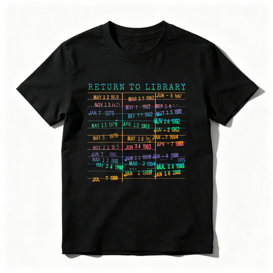 Wardrobecart Return To Library Date List Unisex Classic T-shirt