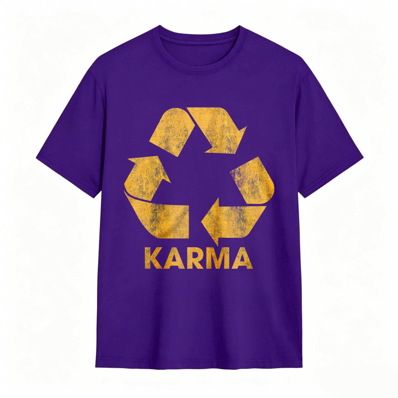 Vintage Karma Recycler Funny Motivational Graphic Tee