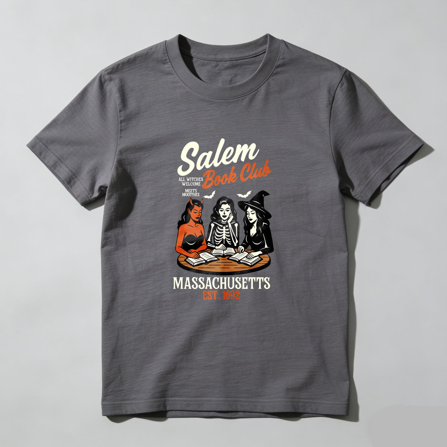 Wardrobecart Salem Book Club Massachusetts Est 1692 Unisex Classic T-shirt