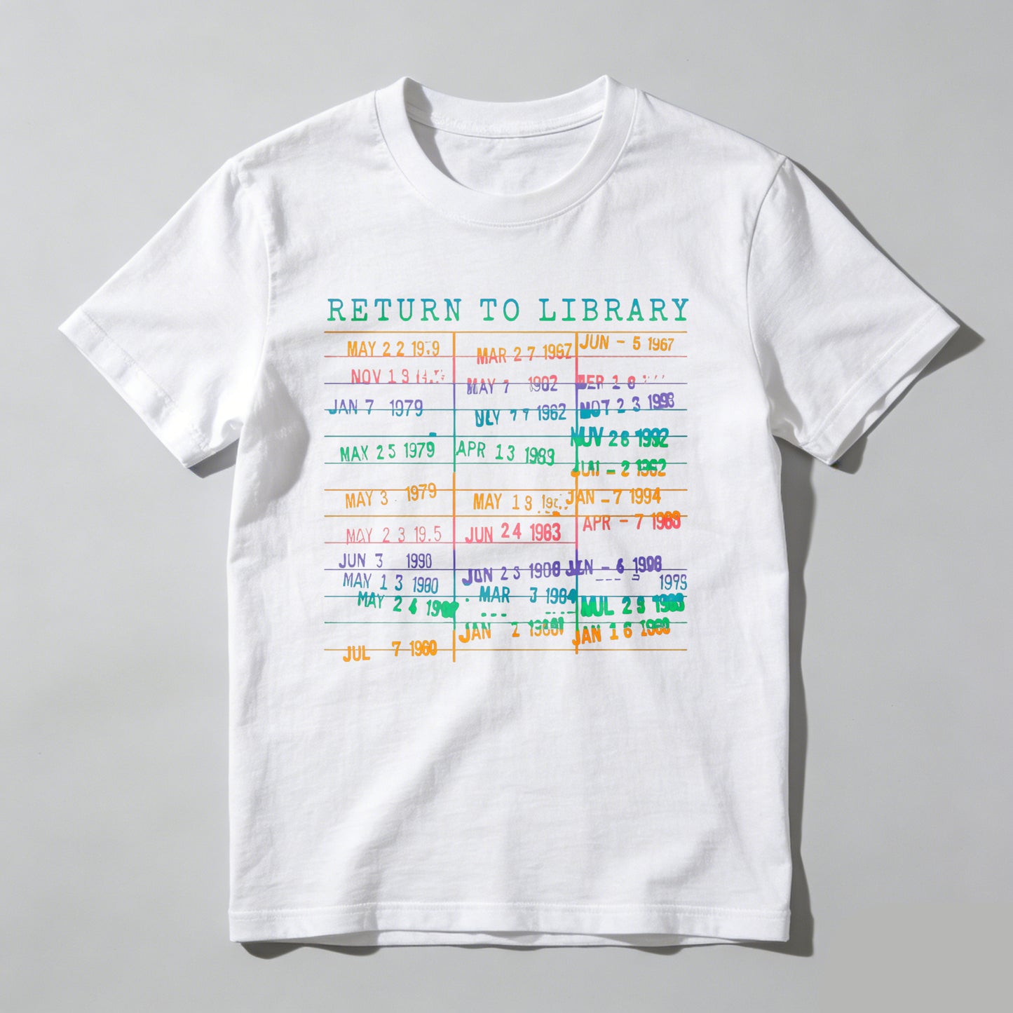 Wardrobecart Return To Library Date List Unisex Classic T-shirt