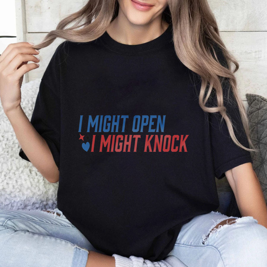Wardrobecart I Might Open I Might Knock Unisex Classic T-shirt