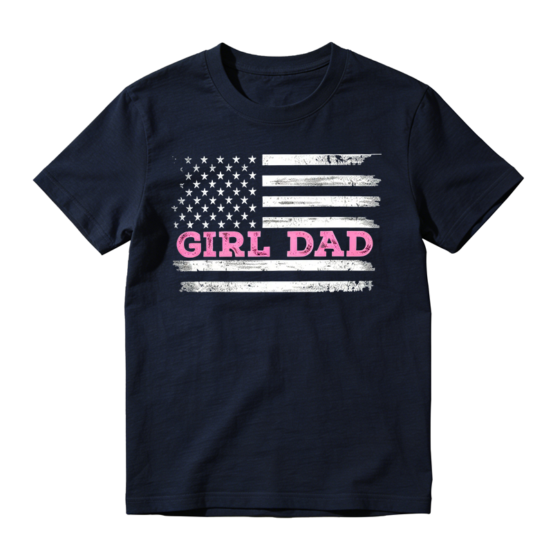 Girl Dad Comfortable Cotton T-shirt