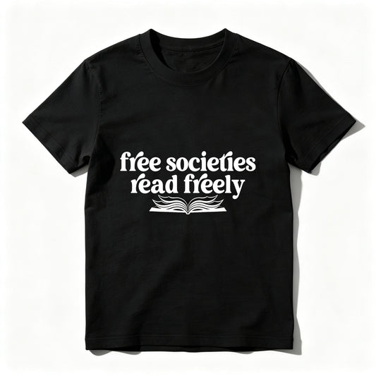 Wardrobecart Free Societies Read Freely Book Unisex Classic T-shirt