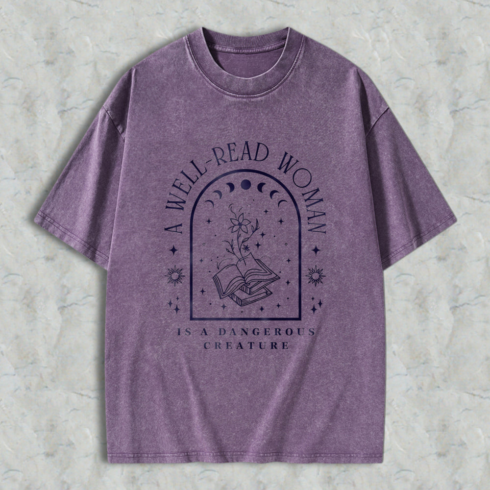 Wardrobecart Mystic Symbol And Rune Design Unisex Washed T-shirt