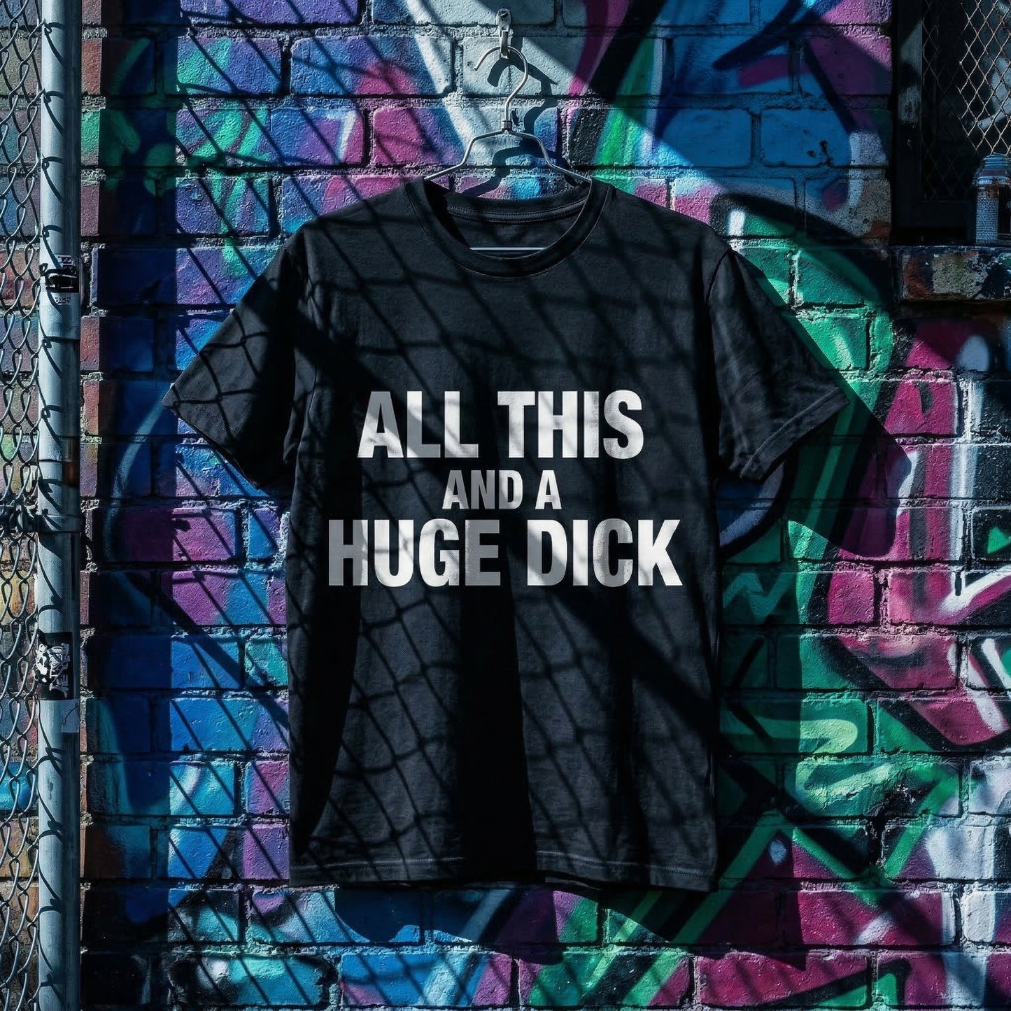 All This And A Huge Dick Pure Cotton Short Sleeve T Shirt