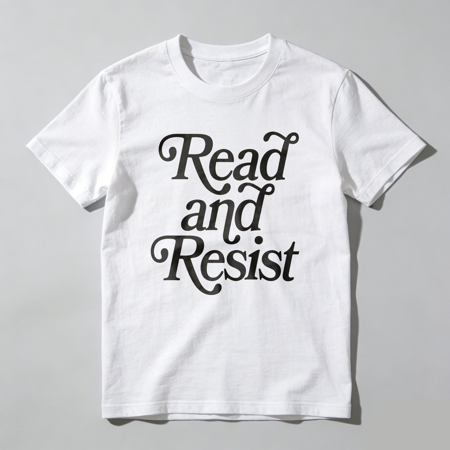 Wardrobecart Read And Resist Unisex Classic T-shirt 100% cotton