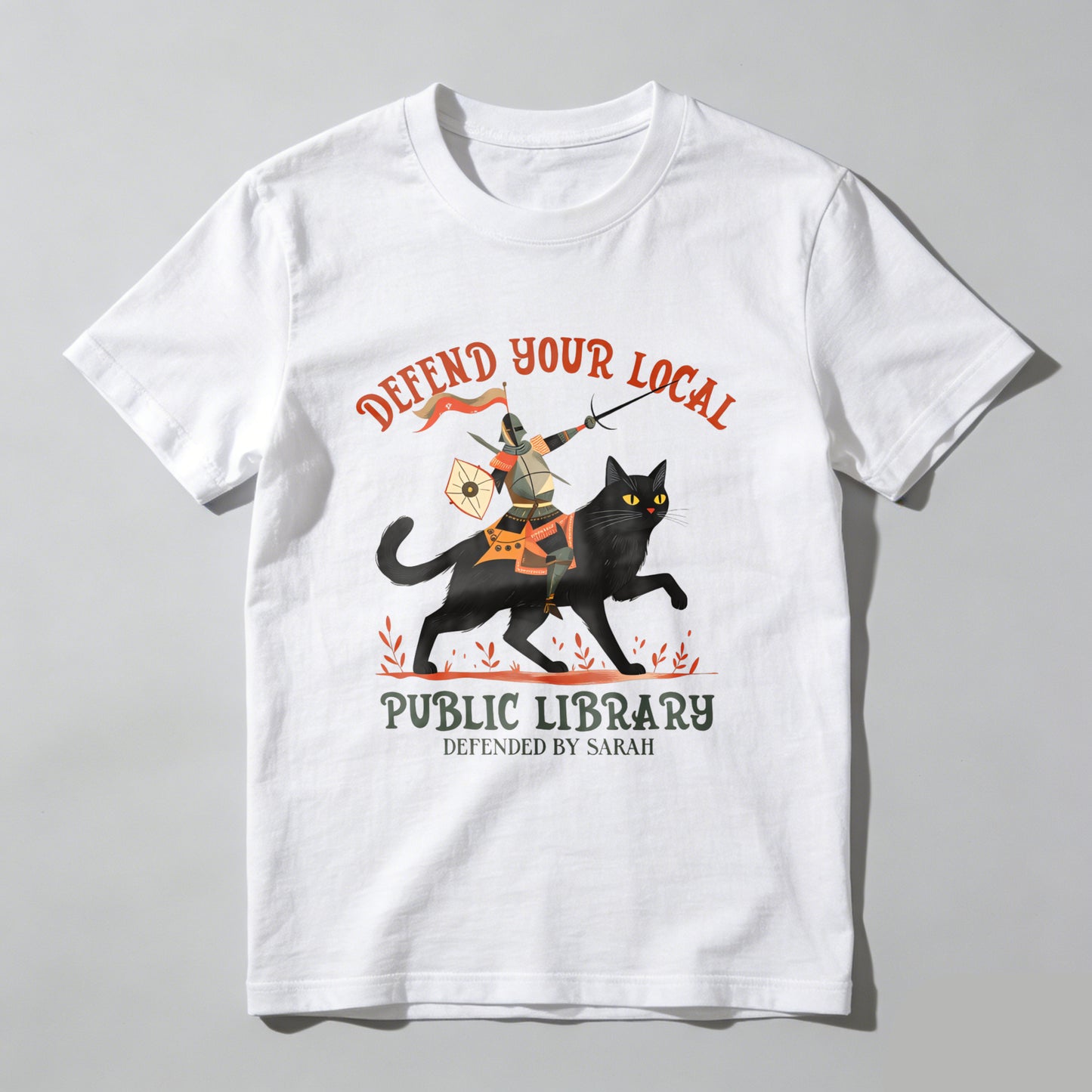 Wardrobecart Defend Your Local Public Library Defended By Sarah Unisex Classic T-shirt