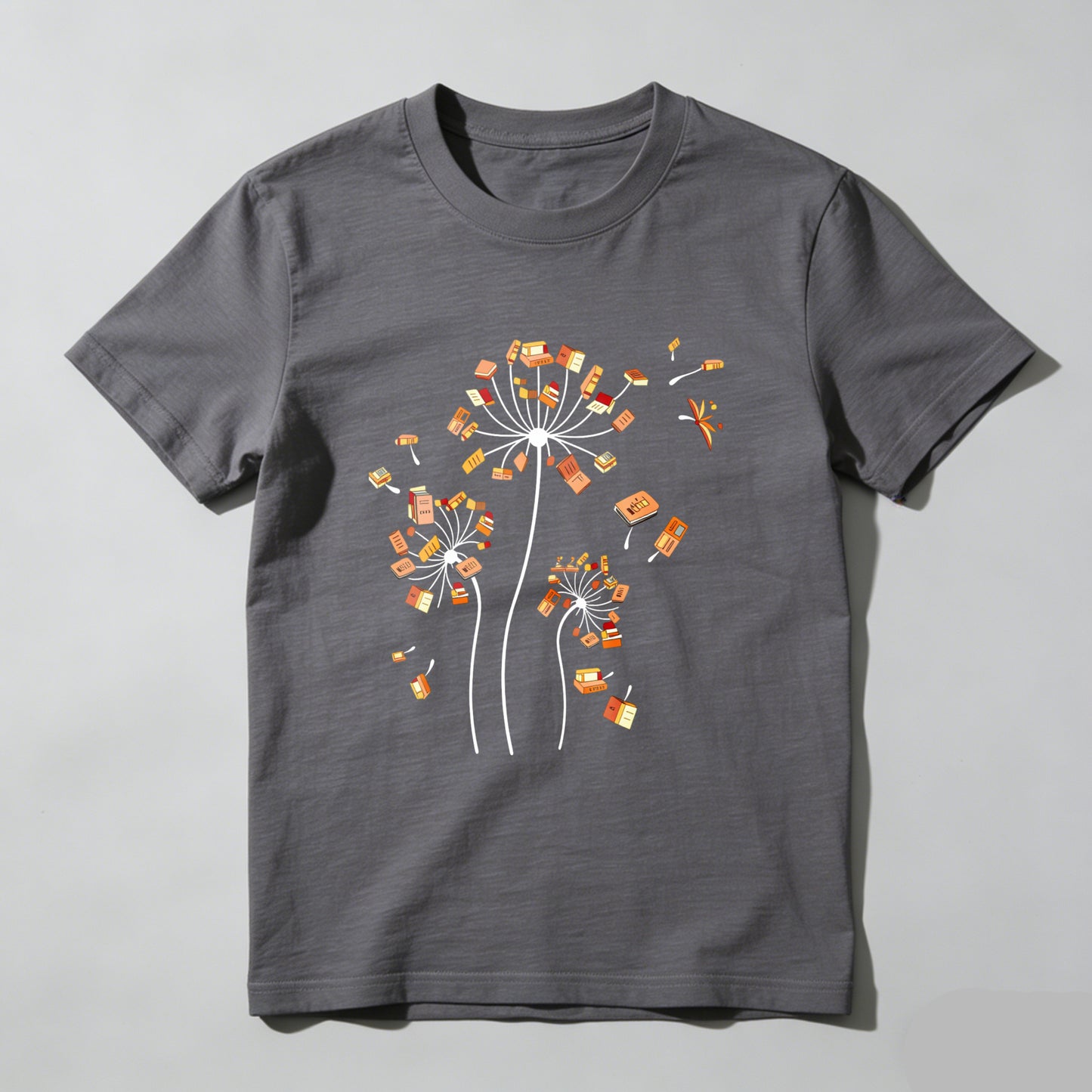 Wardrobecart Dandelion Seeds With Book And Sneaker Unisex Classic T-shirt