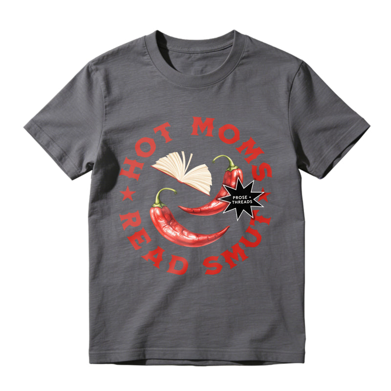 Wardrobecart Hot Moms Read Smut With Chili Peppers And Book Design Unisex Classic T-shirt