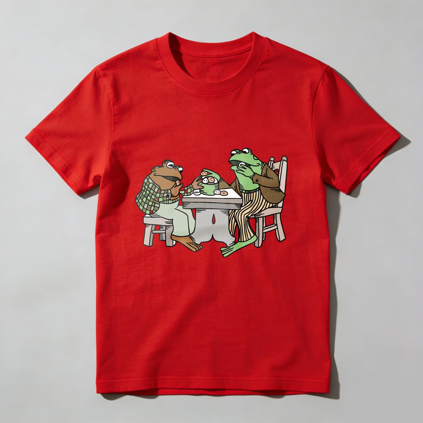 Wardrobecart Frogs Sitting At Table Eating Pizza Unisex Classic T-shirt