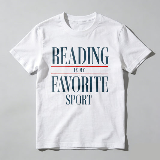 Wardrobecart Reading Is My Favorite Sport Unisex Classic T-shirt