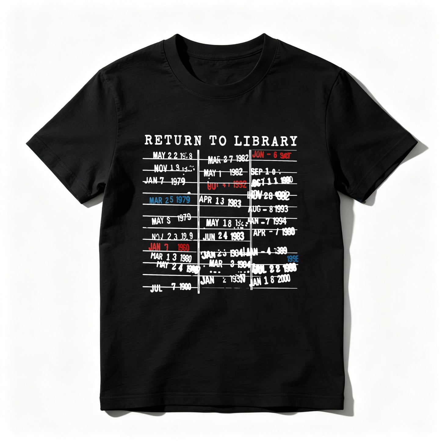Wardrobecart Return To Library Dates List Unisex Classic T-shirt
