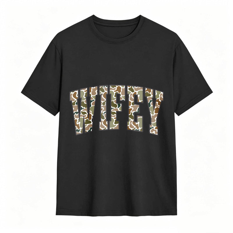 Comfort Colors Camouflage Wifey Shirt