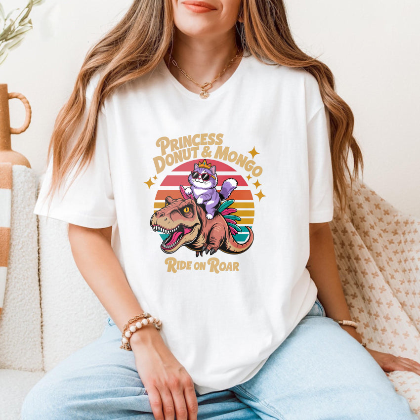 Wardrobecart Princess Donut And Mongo Ride On Roar Unisex Classic T-shirt
