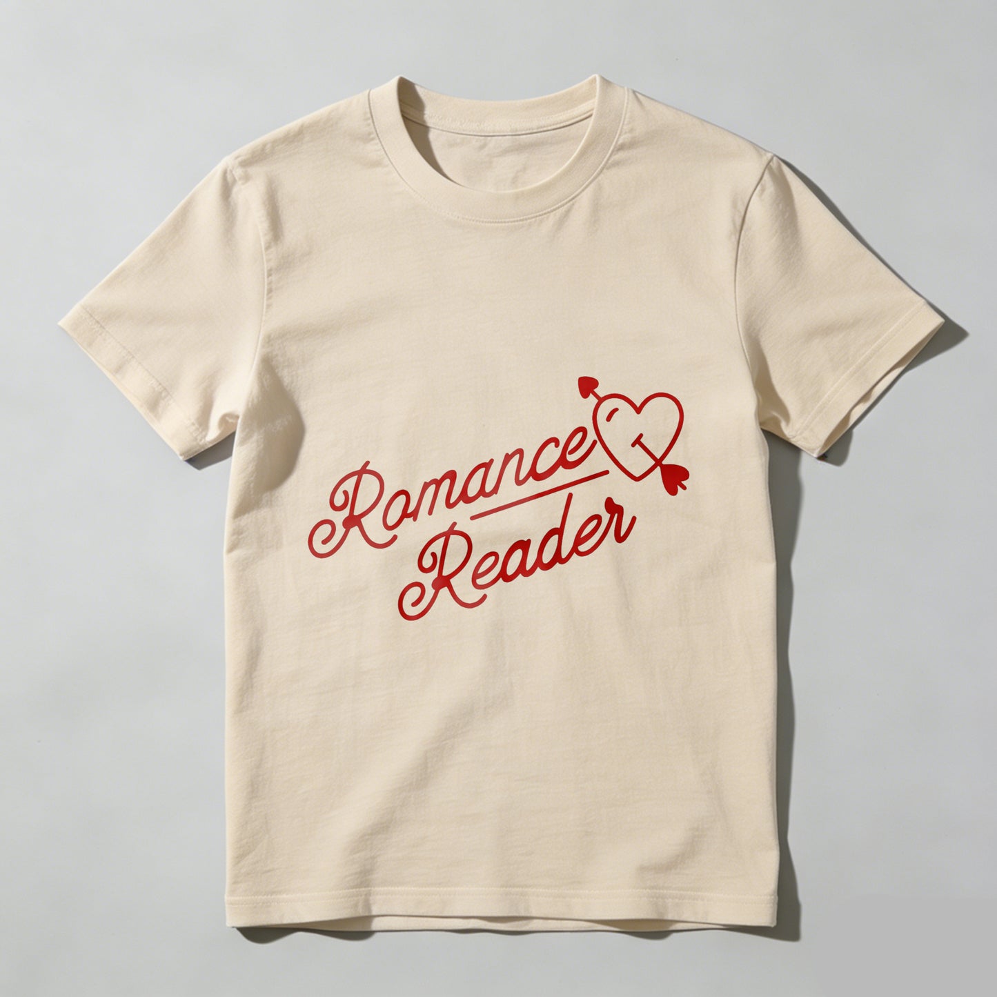Wardrobecart Romance Reader Heart Arrow Design Unisex Classic T-shirt