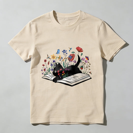 Wardrobecart Book With Flowers Blooming From Pages Unisex Classic T-shirt