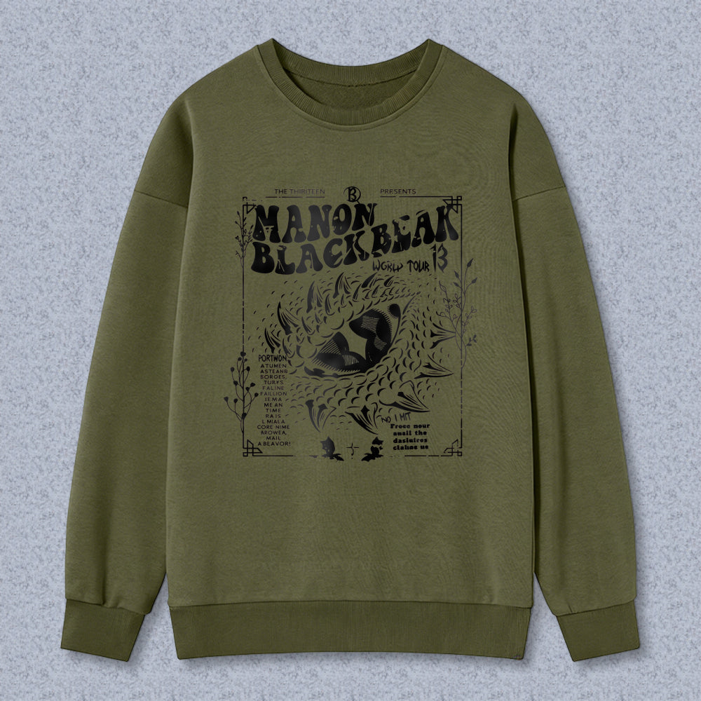 Wardrobecart Manon Blackbeak World Tour 3 Poster Design Unisex Classic Sweatshirt