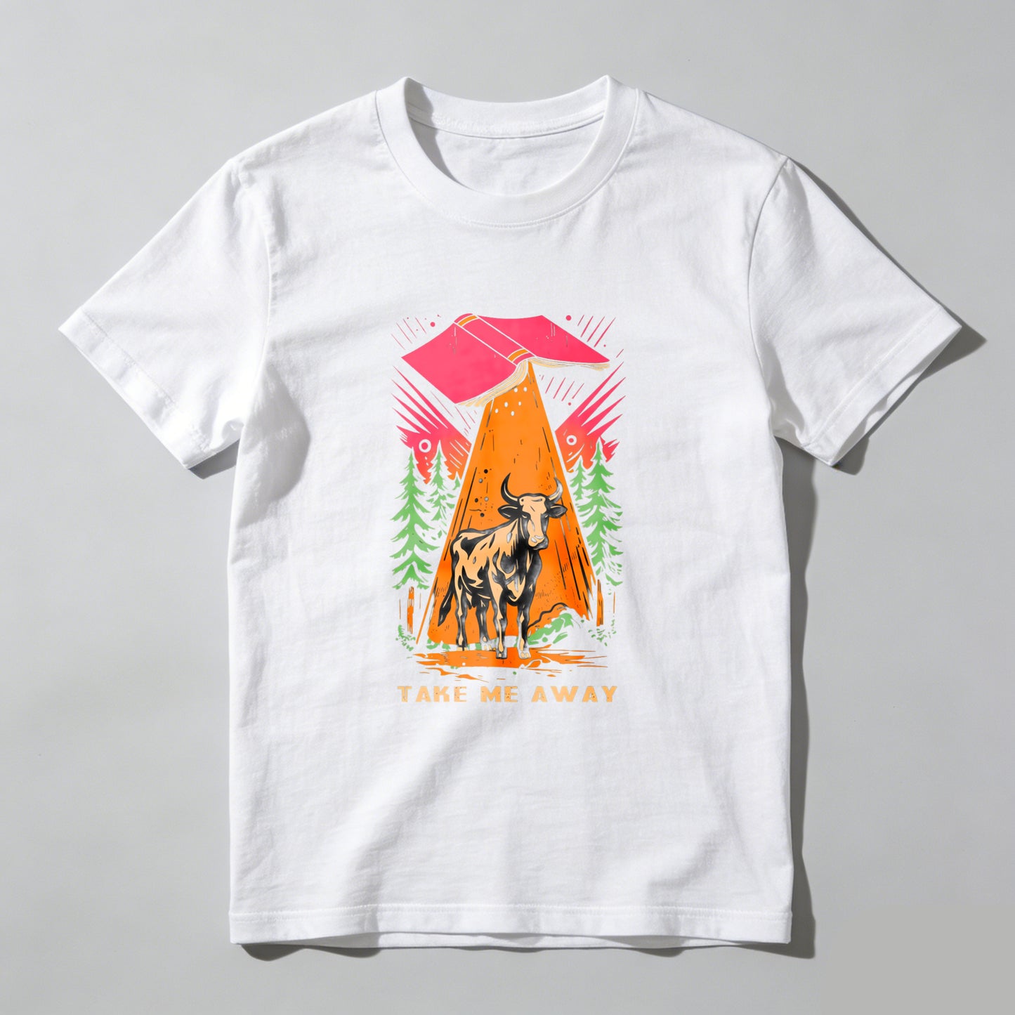 Wardrobecart Mountain Bull Forest Sunset Adventure Take Me Away Unisex Classic T-shirt