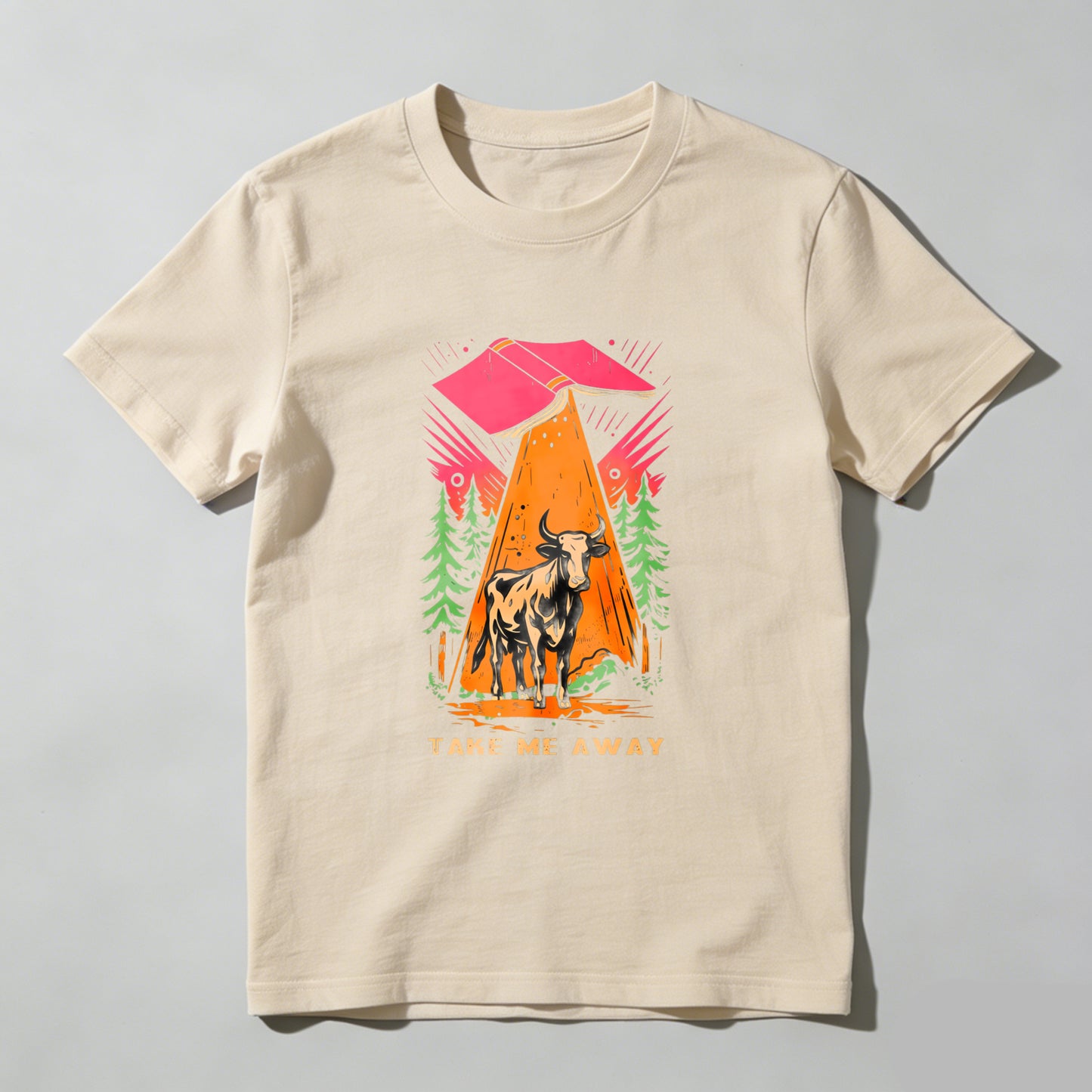 Wardrobecart Mountain Bull Forest Sunset Adventure Take Me Away Unisex Classic T-shirt